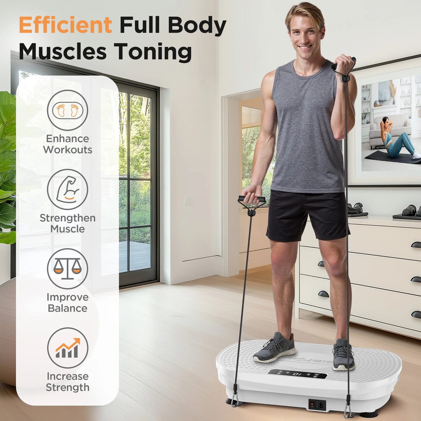 Feierdun Vibration Plate Exercise Machine For Weight Loss Toning