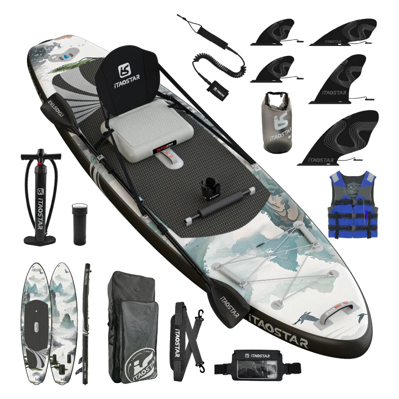 Inflatable Pulp Boards N01B 11'6 Inch Standing Paddleboard for Lakes and Rivers