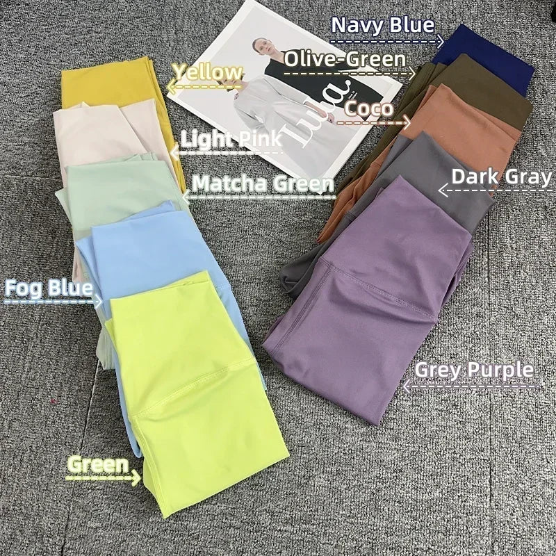 Nylon Elastane High Waist Push Up Leggings Women Fitness Yoga
