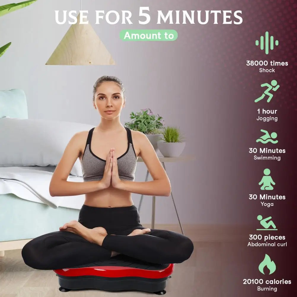 Vibrating Plate Exercise Machine for Lymphatic Drainage and Whole Body Vibration