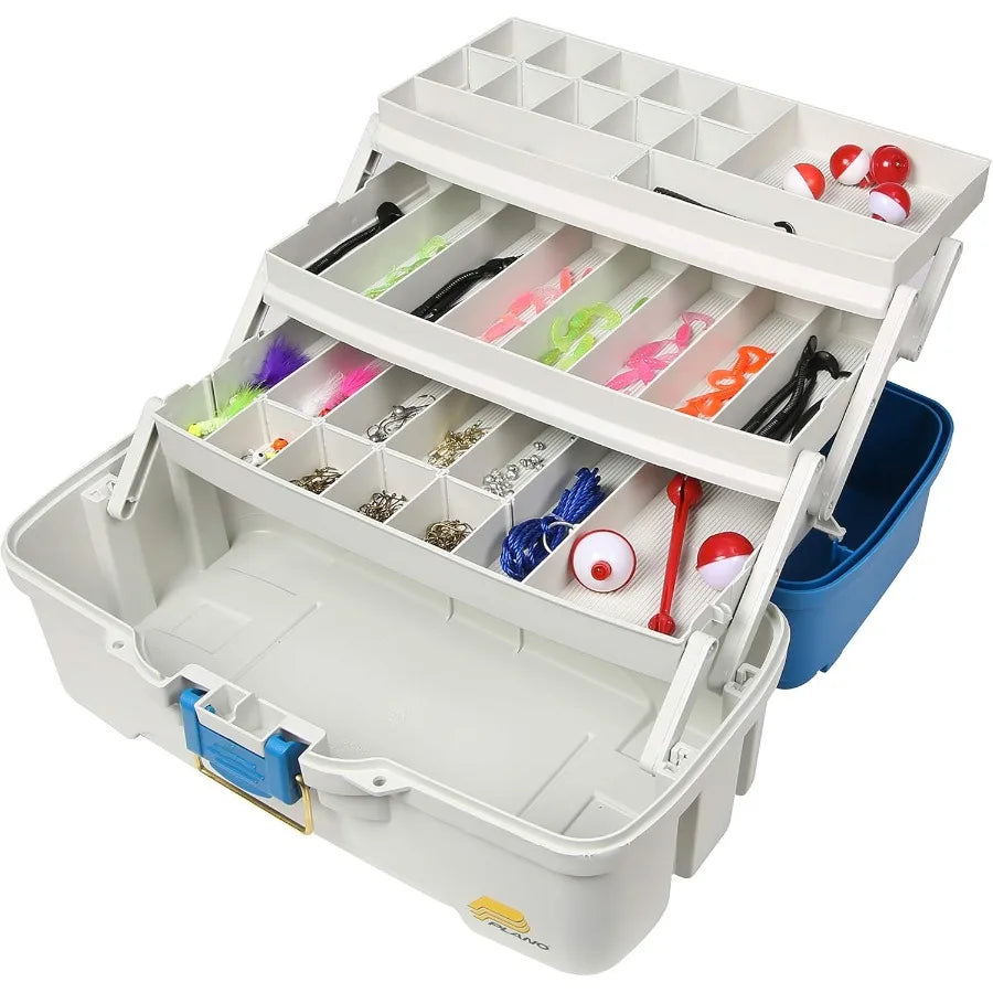 Three Tray Tackle Box for Fishing Enthusiasts Organizer