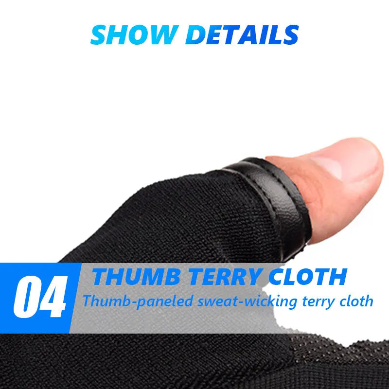 Hign-concerned Heavyweight Gym Training Gloves Finger Non Slip Wrist Support