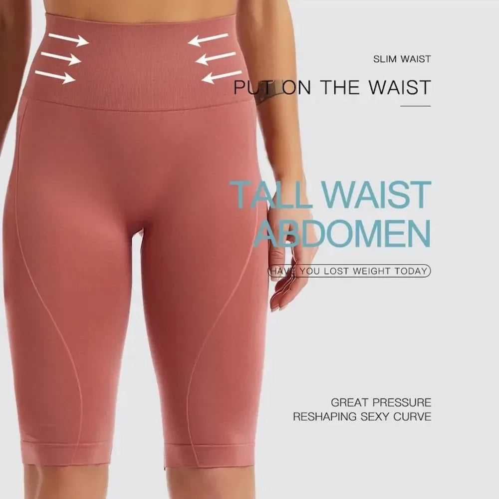 VEKYCN High Waist Biker Shorts Women Tummy Control Yoga Fitness