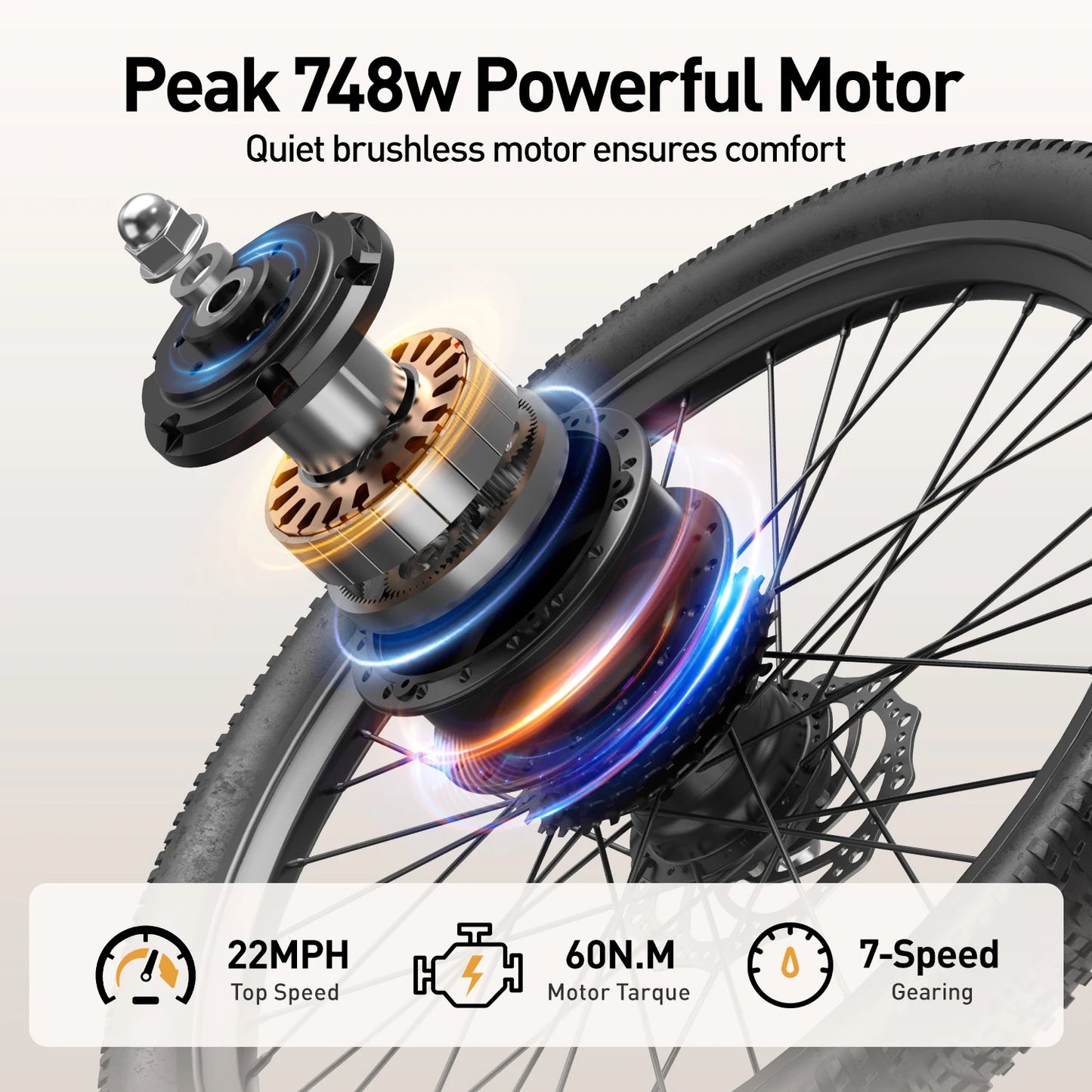 Aairsk SU7 Electric Bike 36V 15Ah 400W Brushless Motor