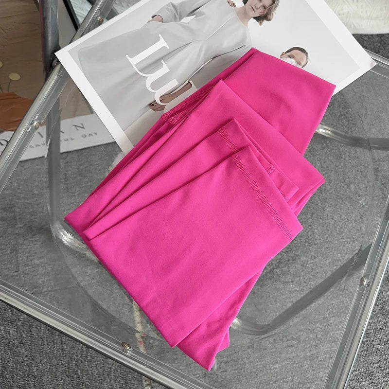 Nylon Elastane High Waist Push Up Leggings Women Fitness Yoga