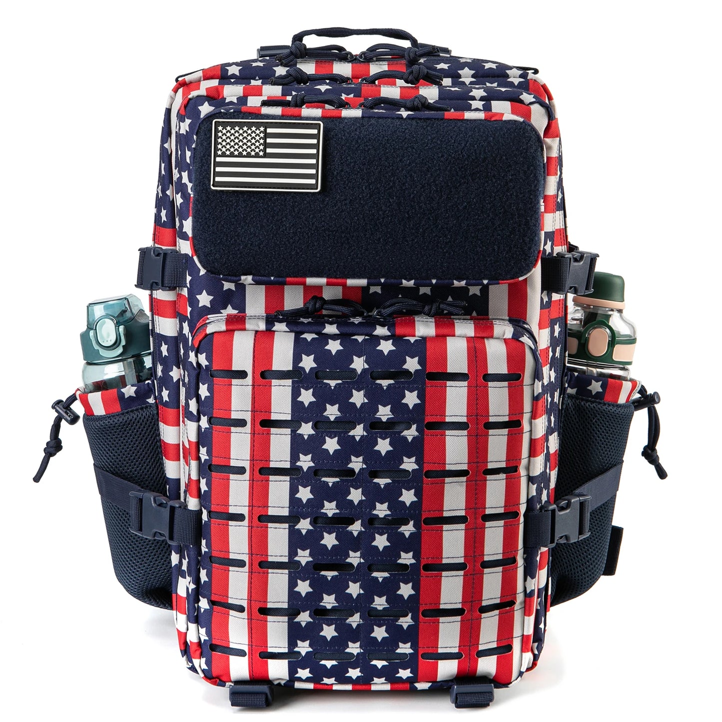 45L Men's and Women's Tactical Backpack Outdoor Camping Equipment Backpack Hiking Backpack Travel Backpack with Double Cup Holde