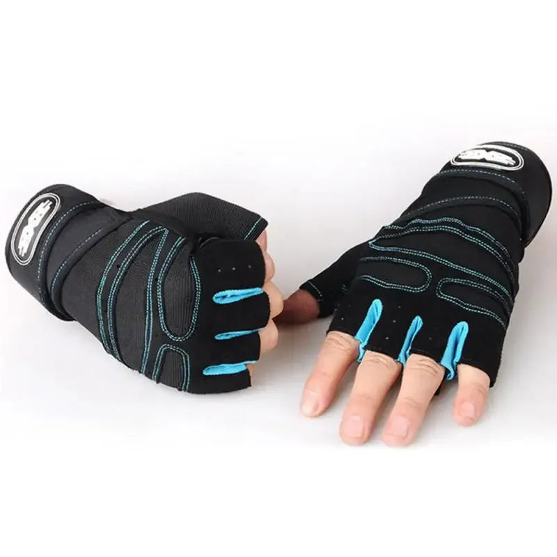 Hign-concerned Heavyweight Gym Training Gloves Finger Non Slip Wrist Support