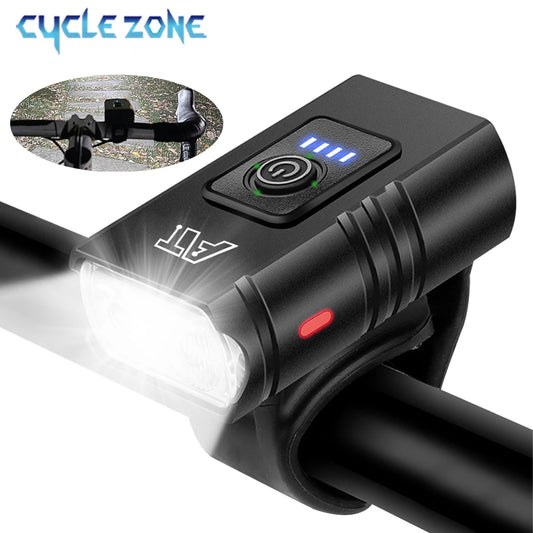 Cycle Zone LED Front Light Bicycle Rechargeable Headlamp