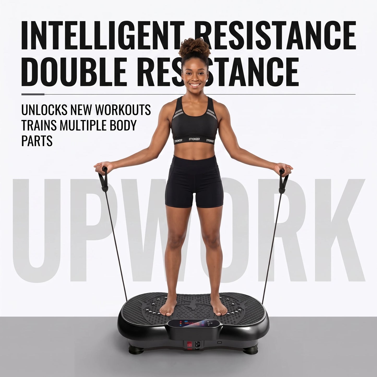 Upwork Vibration Plate Fitness Machine For Full Body Workout