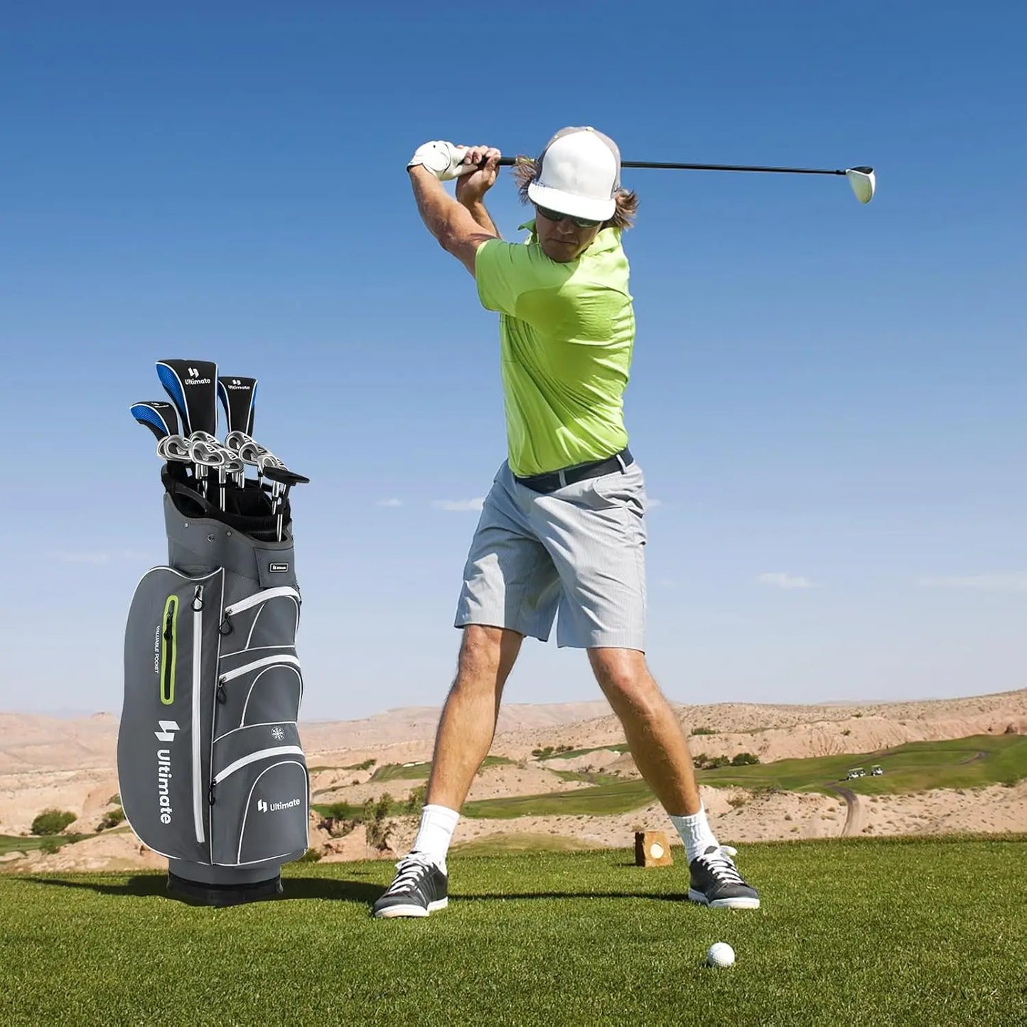 Complete Golf Club Set for Men Right Handed with Putter and Head Covers