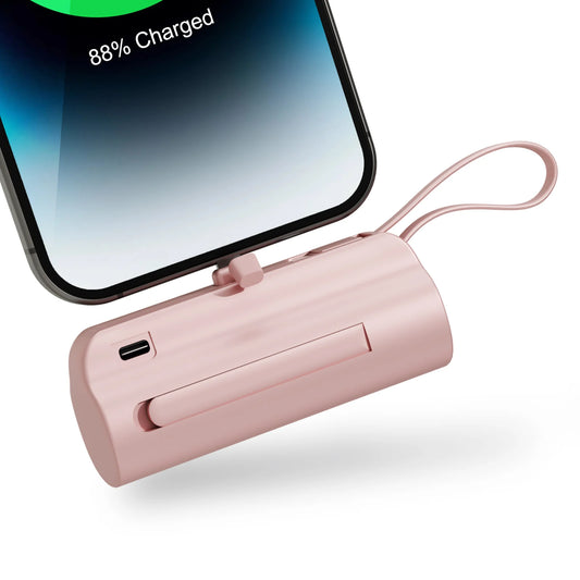 Mini 4500mAh Power Bank Dual USB C Capsule Charger Android