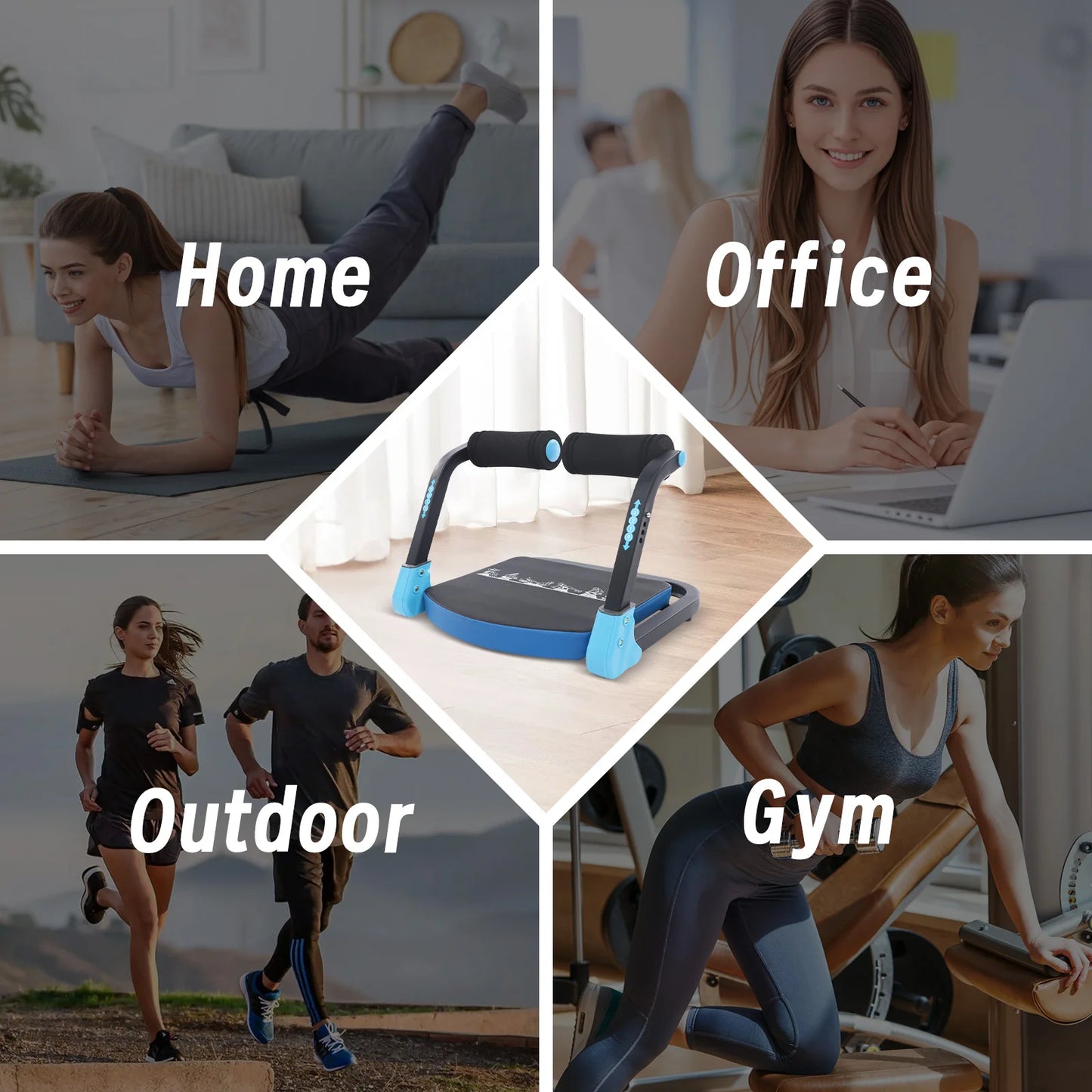 Sit Up Ab Trainer Multifunctional Abdominal Workout Equipment 265 Lbs