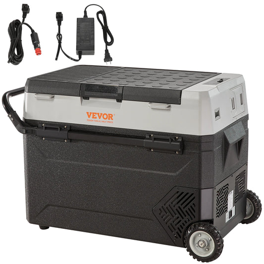 VEVOR Portable Foldable Car Refrigerator 35L 45L 55L with Wheels for Camping