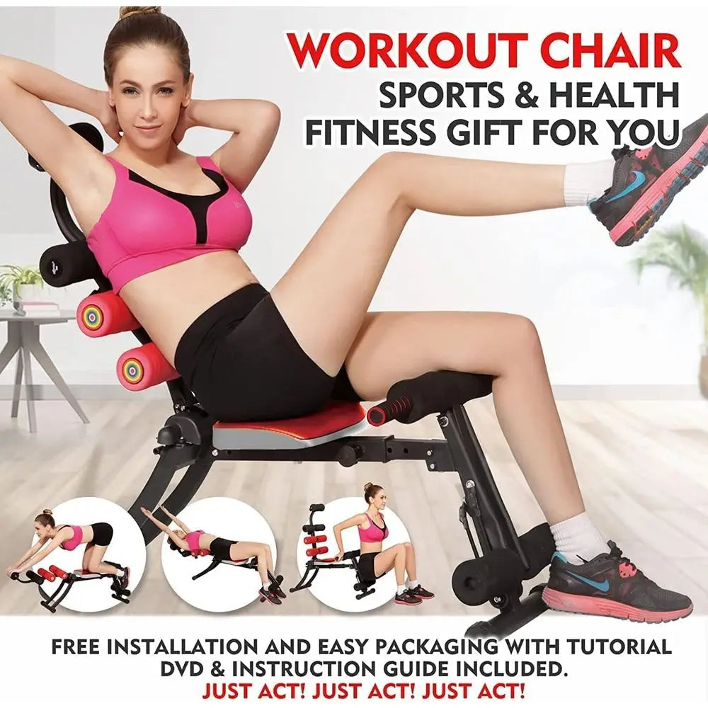 Adjustable Core And Abdominal Exercise Machine With 22 Workout Programs