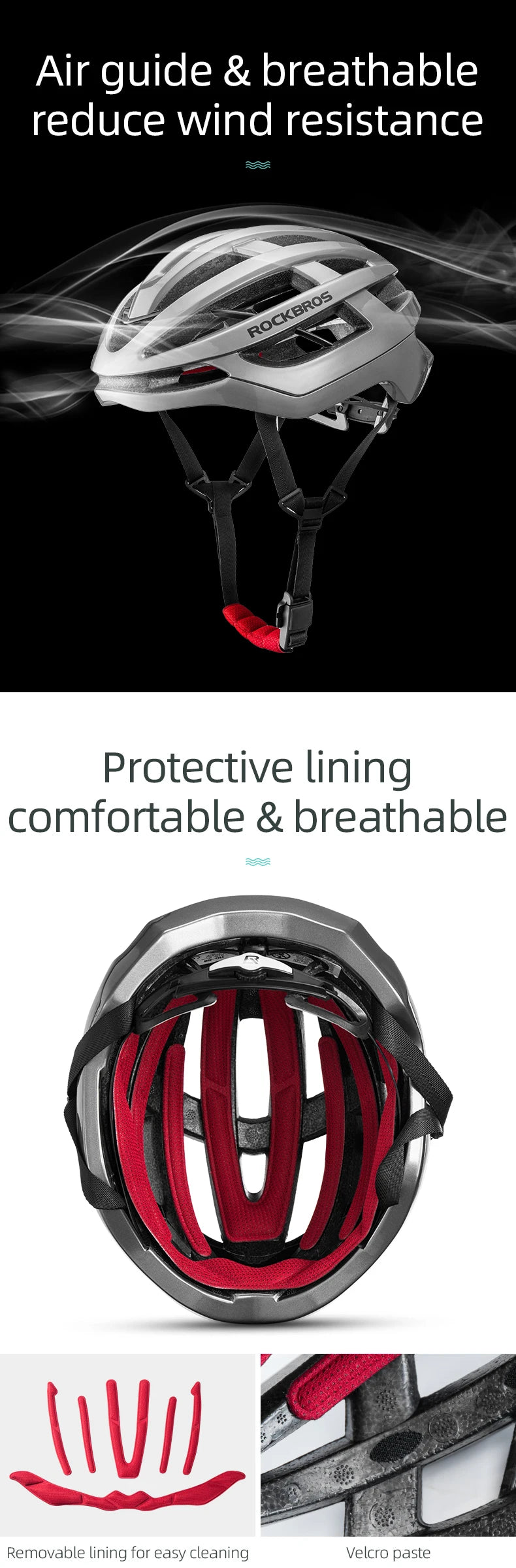 ROCKBROS Bike Helmet MTB Road Cycling Ultralight With Ventilation