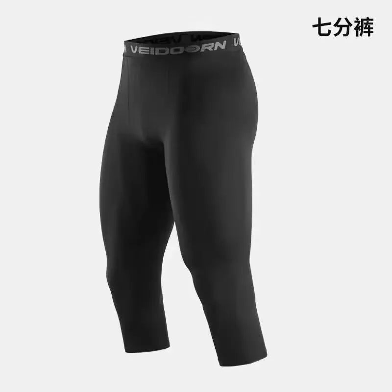 Fujian Mens Compression Pants Tights Baselayer For Running