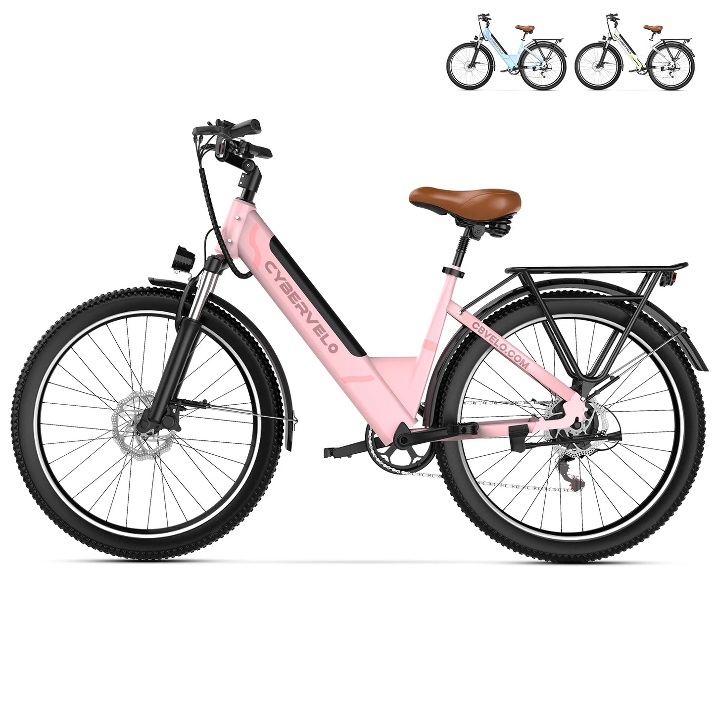 CYBERVELO EK2 Electric City Bike 1000W 80 Mile Range