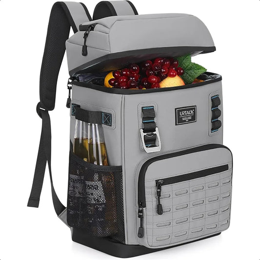 Cooler Backpack 2 Insulated Compartments Leak Proof Beach Coolers Back Pack Waterproof Cooler Bag for Hiking BBQ Camping Picnic