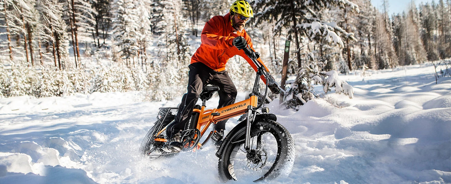 CYBERVELO 1000W Foldable Electric Fat Tire Ebike For Adults