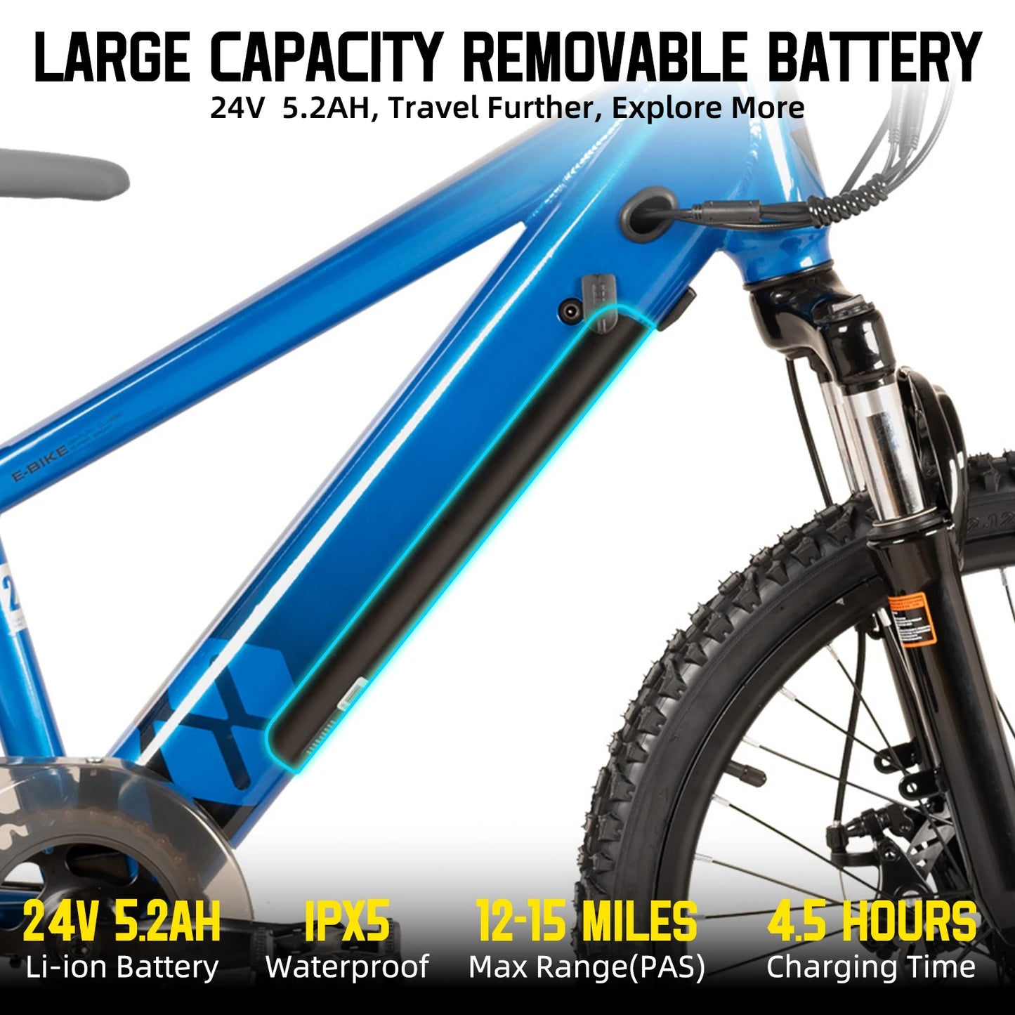 JOYSTAR Kids Electric Bike 250W Motor for Ages 7 Plus
