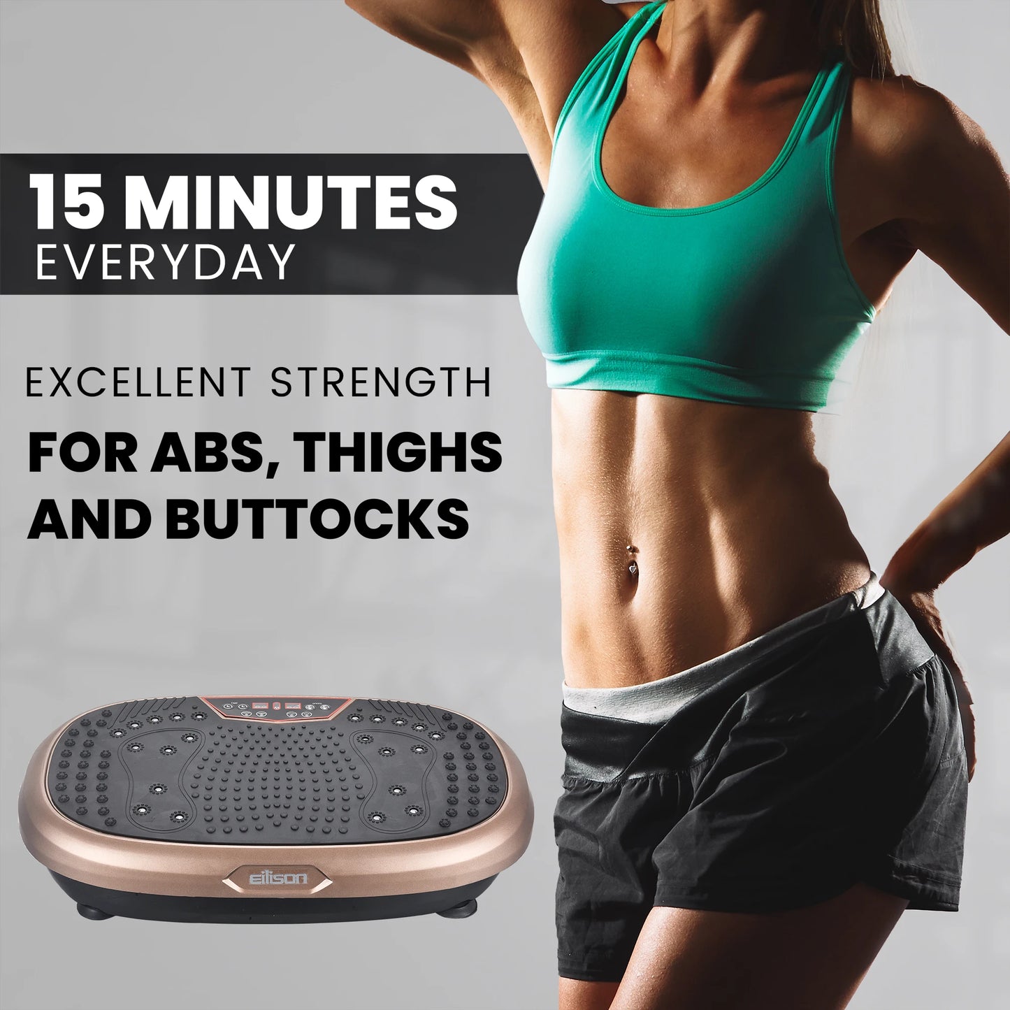 Crazy Fit Massage Vibration Plate for Whole Body Workout Platform