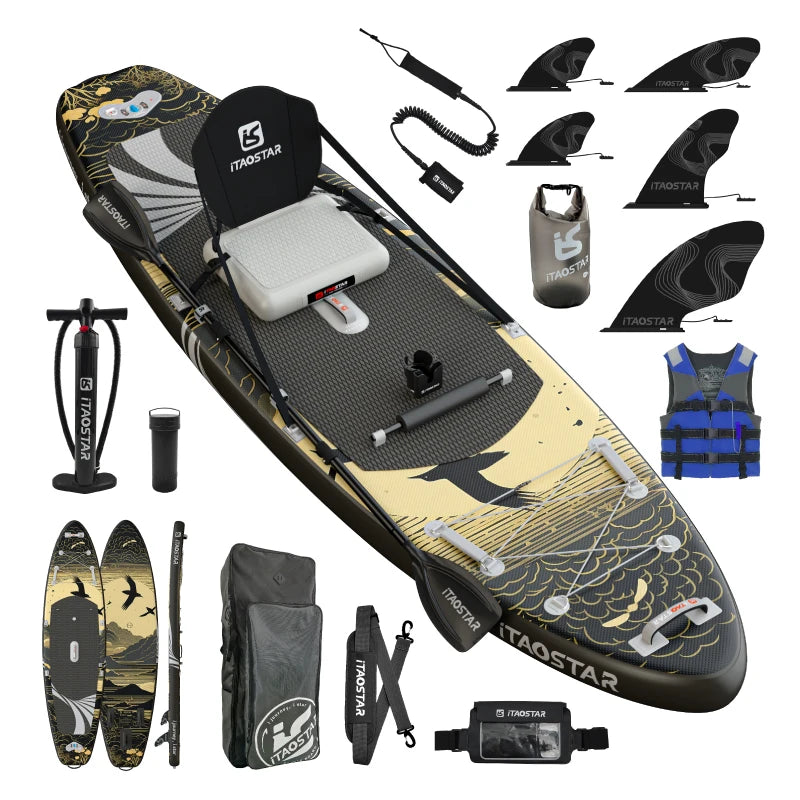 Inflatable Pulp Boards N01B 11'6 Inch Standing Paddleboard for Lakes and Rivers