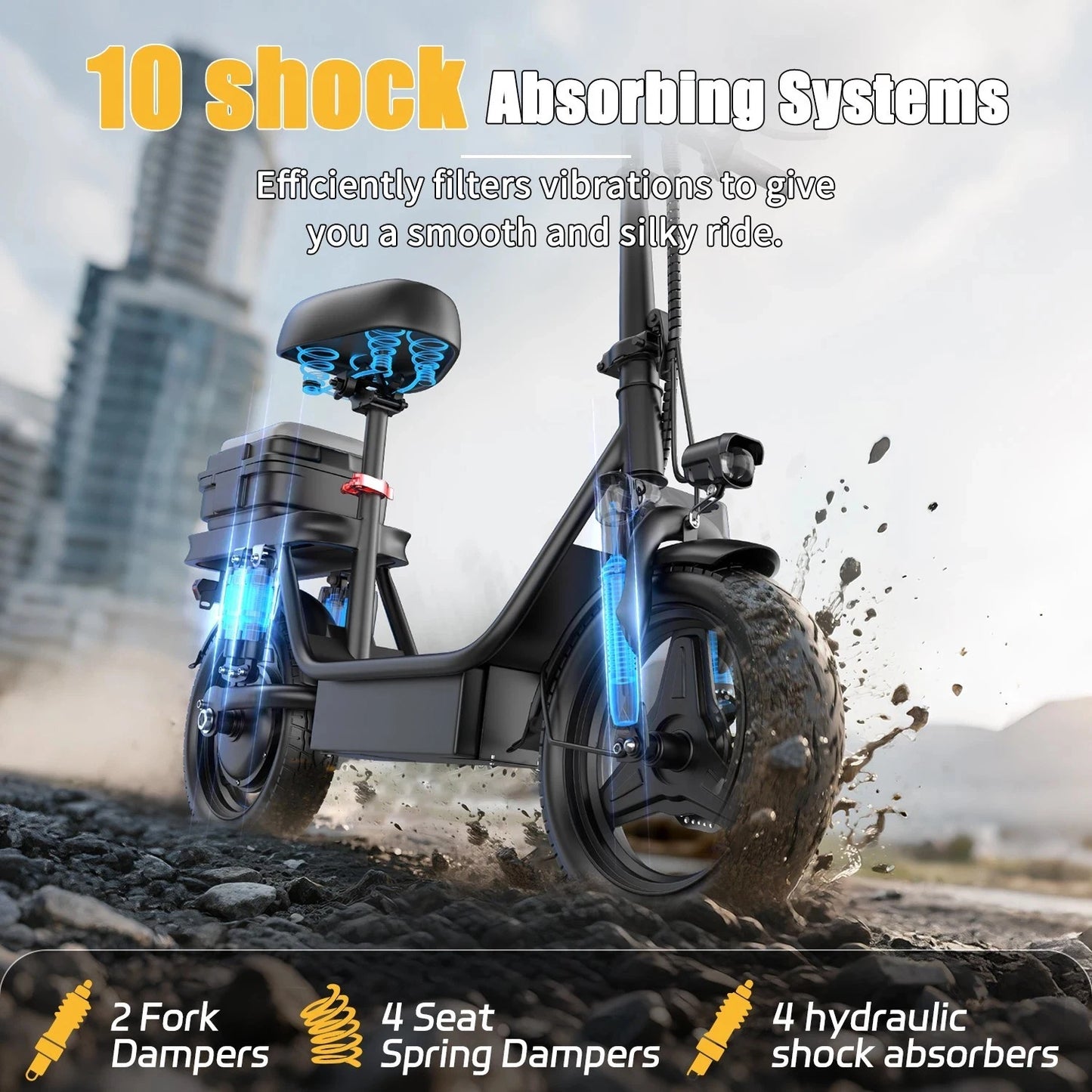 UPlee GQ8 Folding Electric Bike 250W Peak Motor 48V Battery