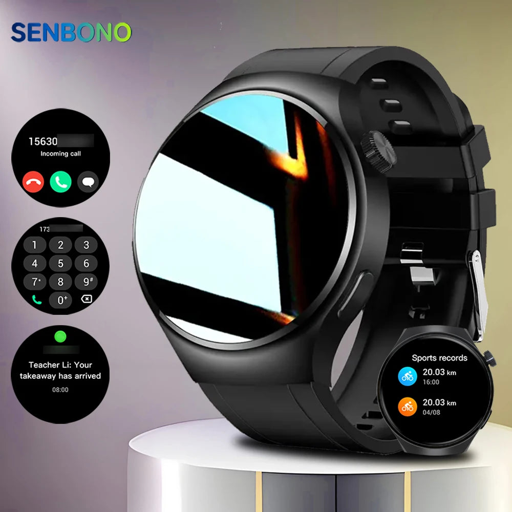 SENBONO Mens Smartwatch Heart Rate SpO2 Bluetooth Multi Sport