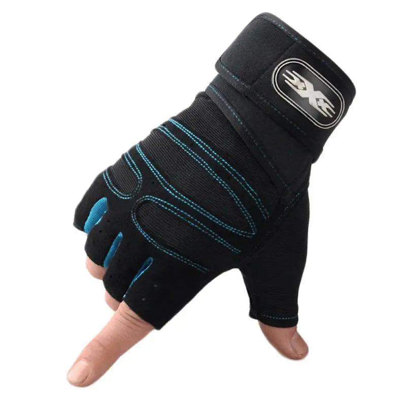Hign-concerned Heavyweight Gym Training Gloves Finger Non Slip Wrist Support