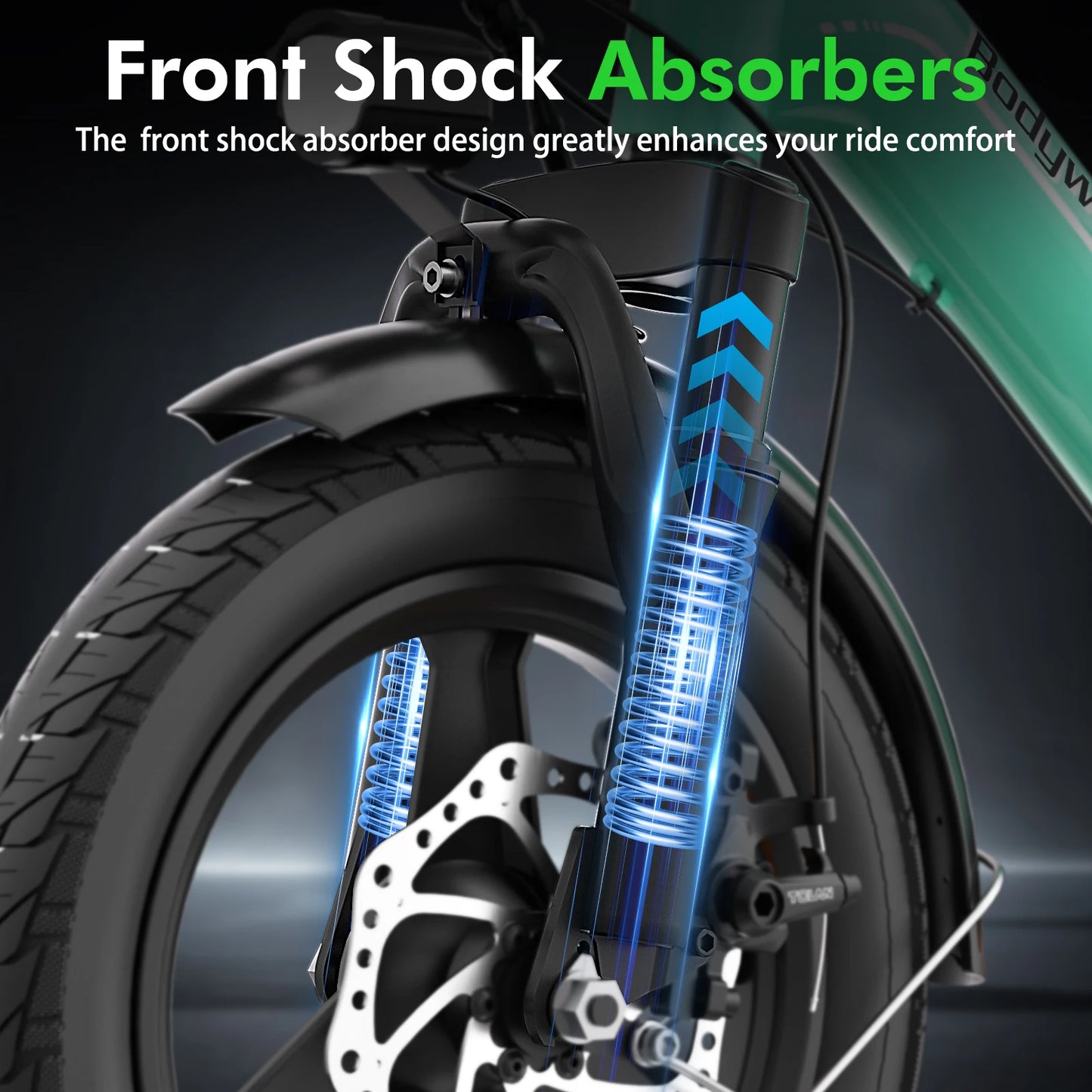 Bodywel T16Pro Folding Electric Bike 750W With Dual Disc Brakes