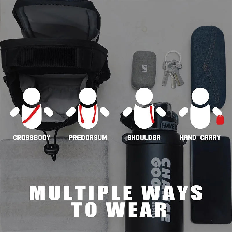 Biboss Magnetic Gym Bag With Phone Pocket and Pouch
