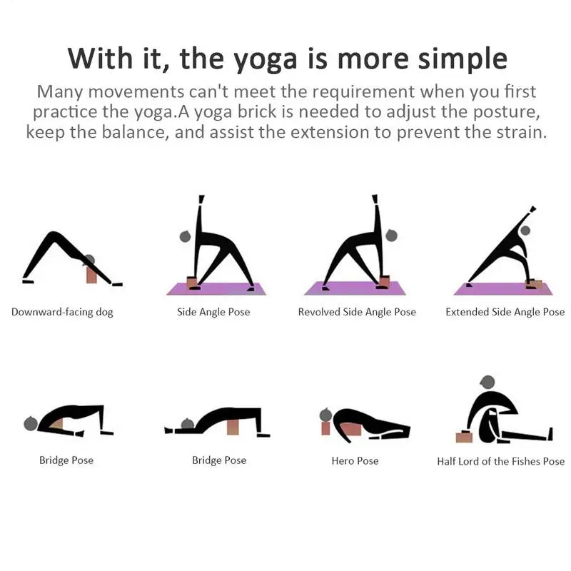 Natural Bamboo Yoga Block Sport Home Gym Exercise Wood Yoga Tool For Indoor Sport Exercise Workout Fitness Training Brick