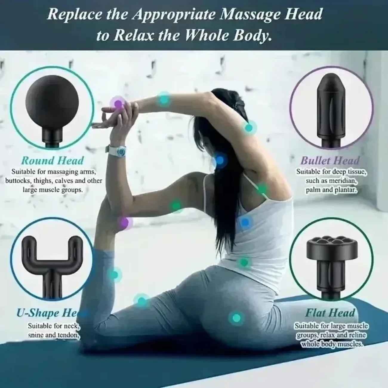 DIAMRI Mini USB Massage Gun Portable Fascia Relaxer For Shoulders