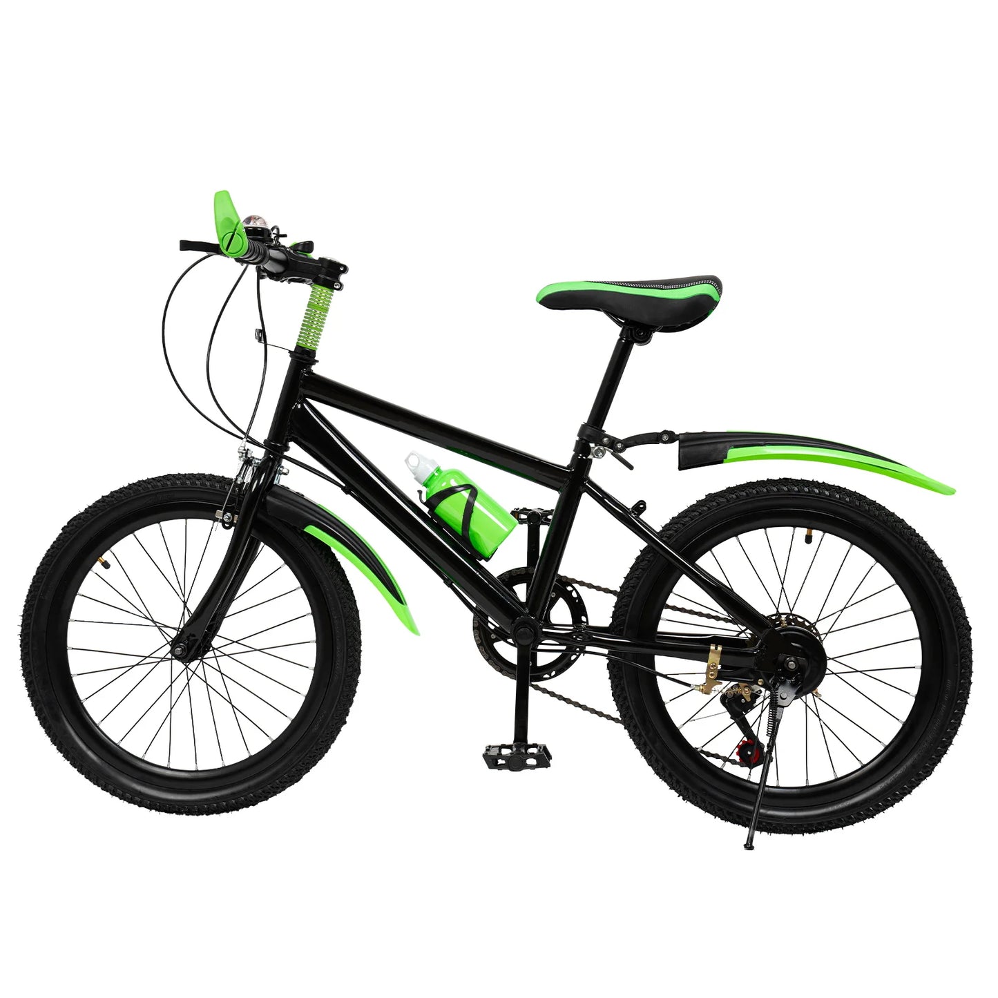 Kids Mountain Bike Adjustable With Storage Bag And Bell