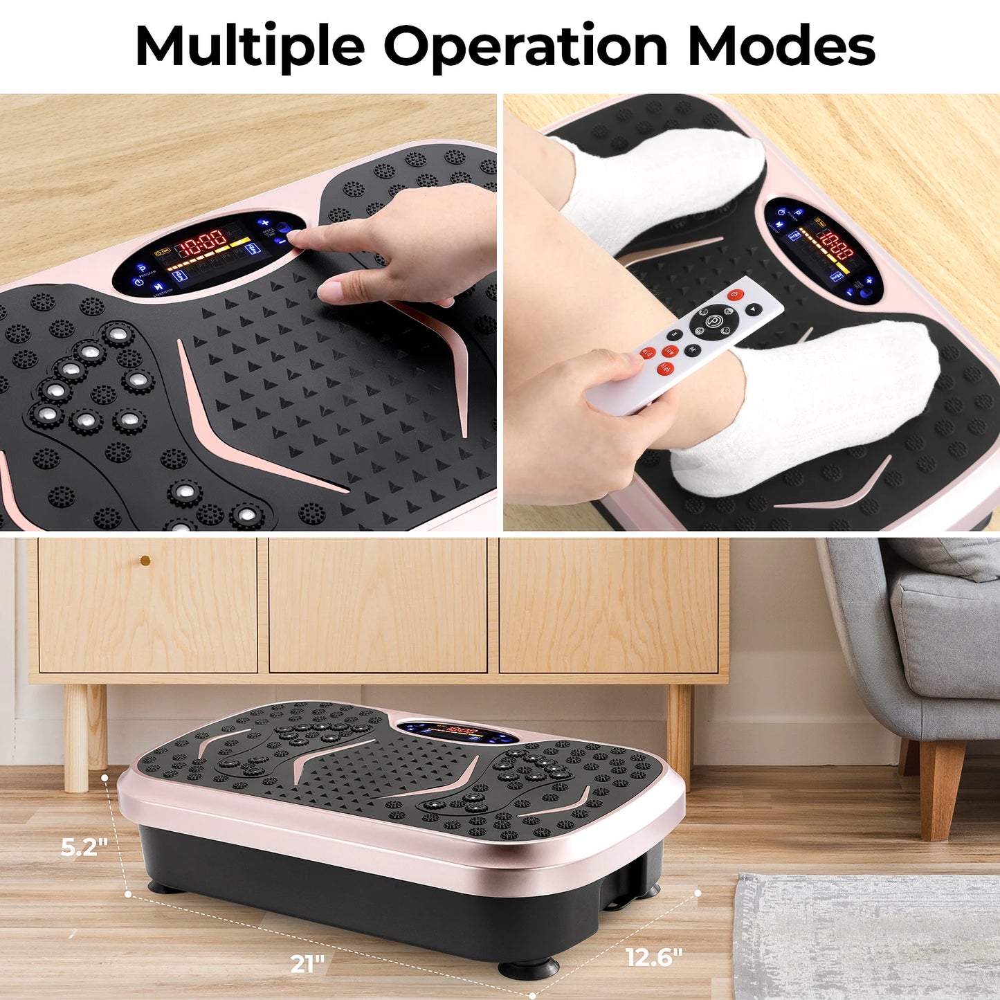 Homfa Vibration Plate Exercise Machine With Loop Bands