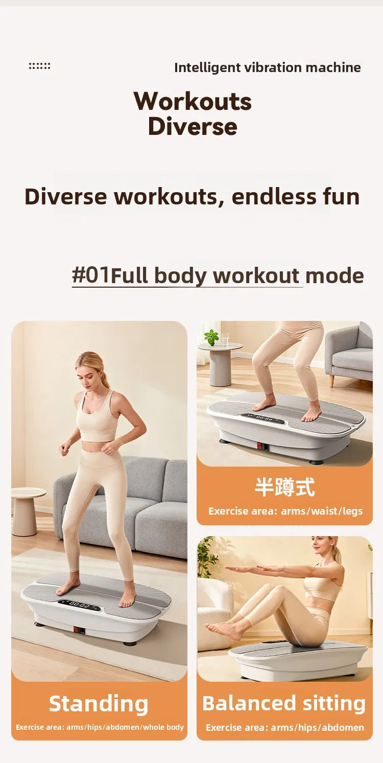 Carton Intelligent High Frequency Vibration Plate For Home Fitness