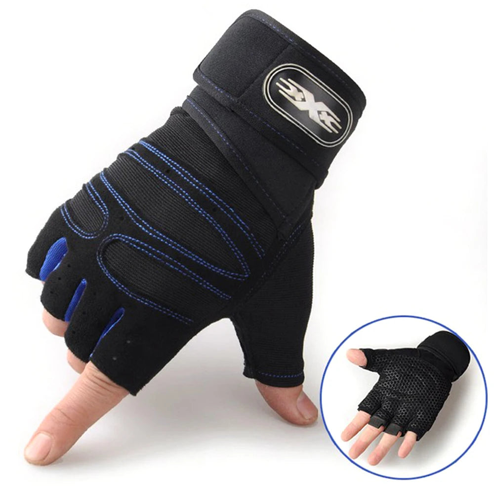 Hign-concerned Heavyweight Gym Training Gloves Finger Non Slip Wrist Support