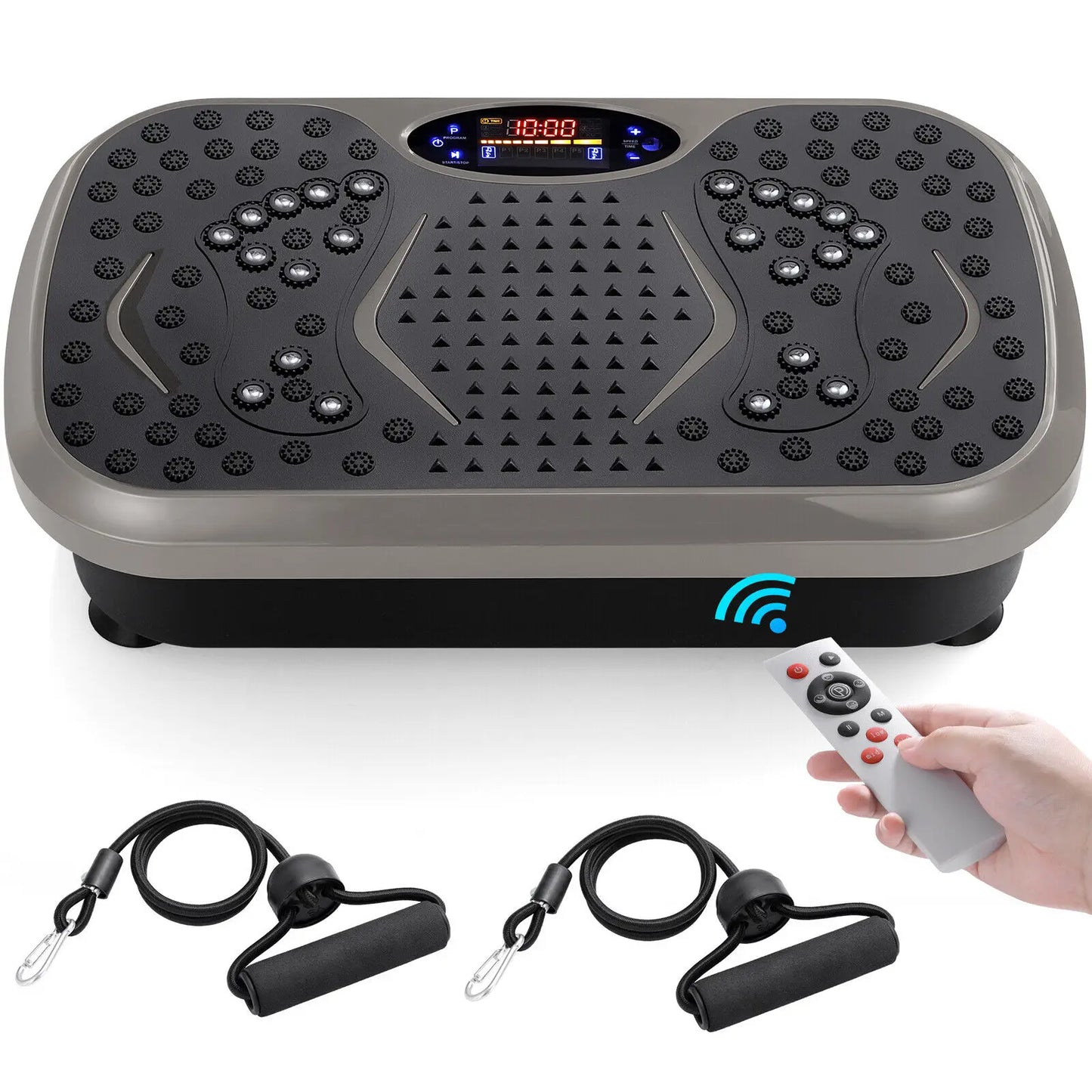 Homfa Vibration Plate Exercise Machine With Loop Bands