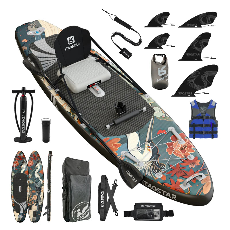 Inflatable Pulp Boards N01B 11'6 Inch Standing Paddleboard for Lakes and Rivers