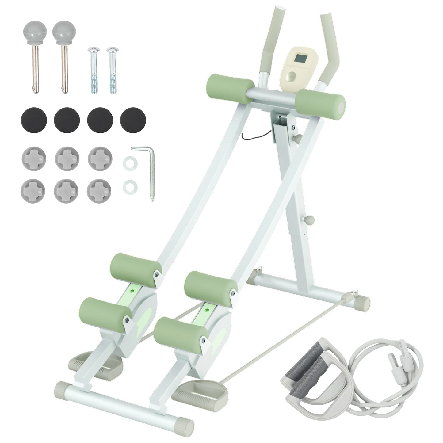 Monorail Ab Machine Ab Cruncher With Adjustable Resistance Levels