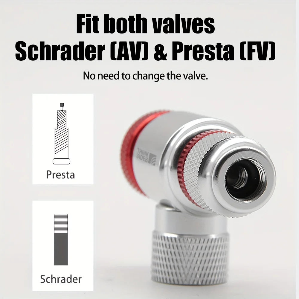 ThinkRider CO2 Bike Pump With Schrader Presta Adapter