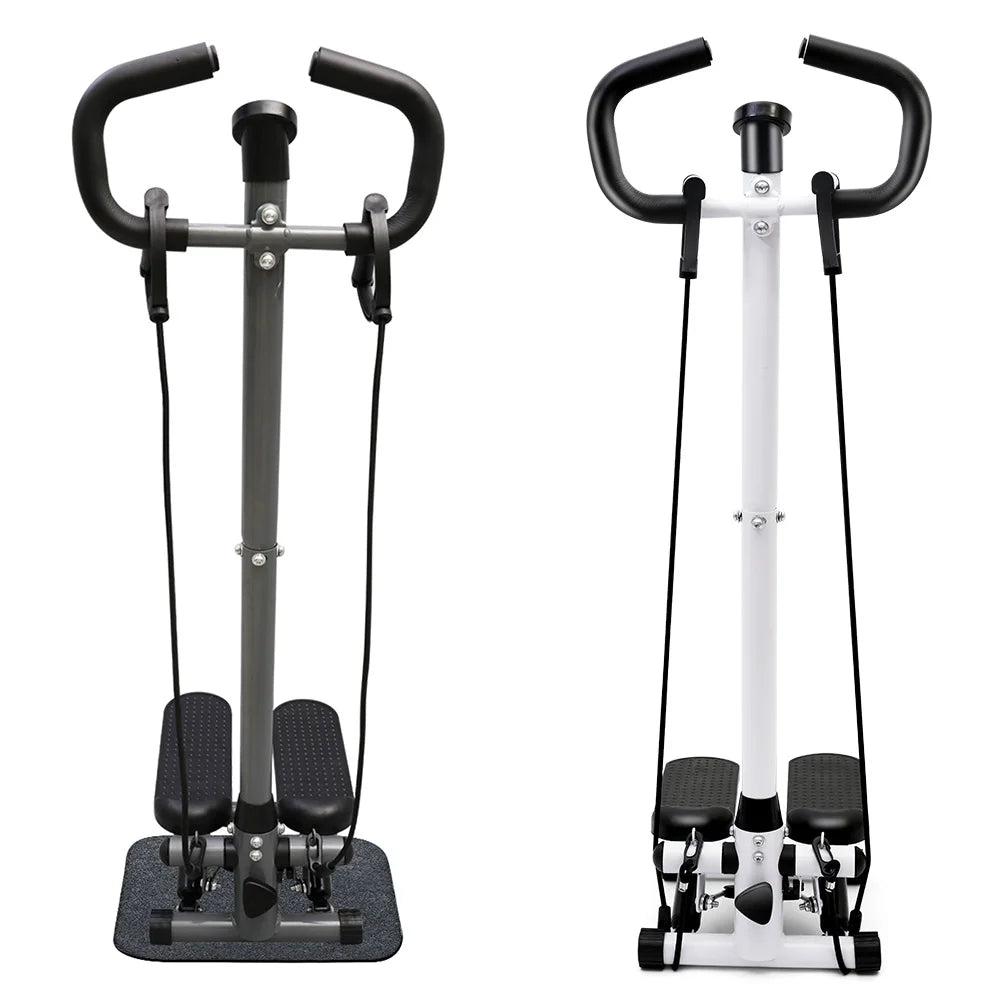 Home Gym Exercise Stepper Machine With LCD Monitor And Bands