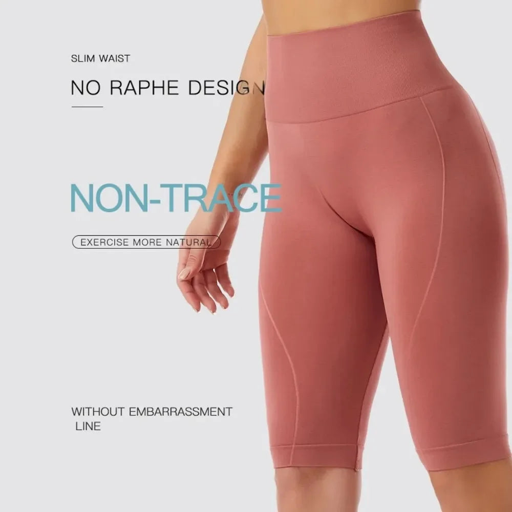 VEKYCN High Waist Biker Shorts Women Tummy Control Yoga Fitness