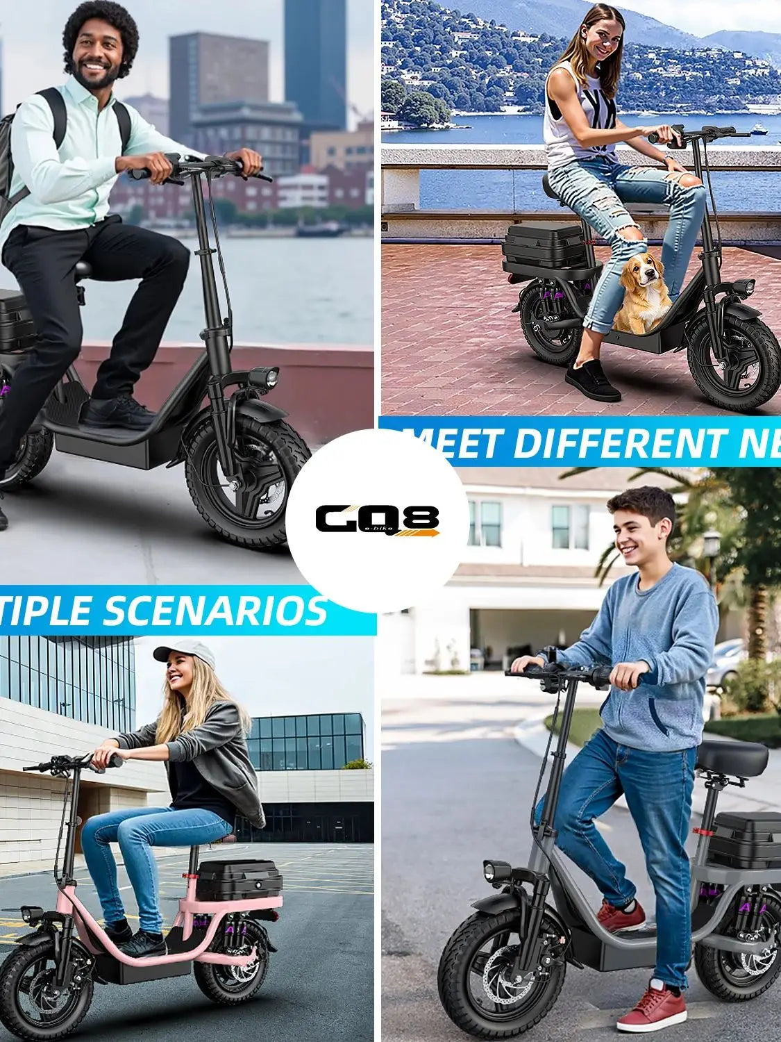 UPlee GQ8 Folding Electric Bike 250W Peak Motor 48V Battery