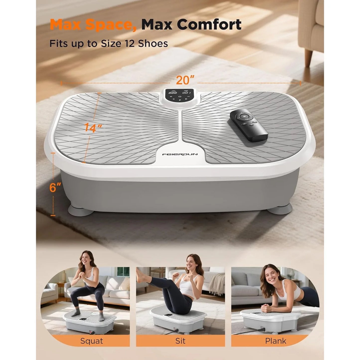 Vibration Plate Exercise Machine For Whole Body Workout