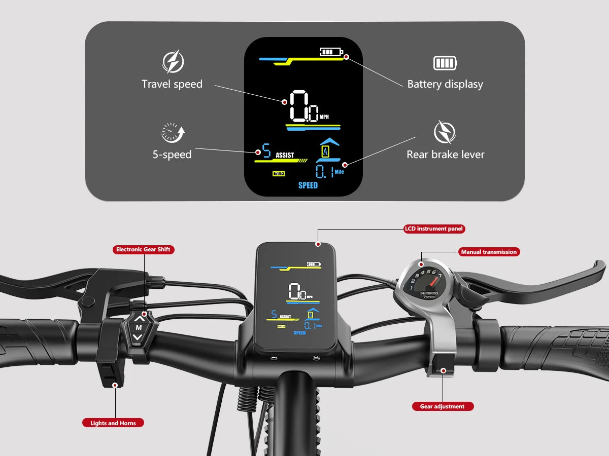 X-koala 1000W Peak Electric Bike for Adults 25MPH Elite