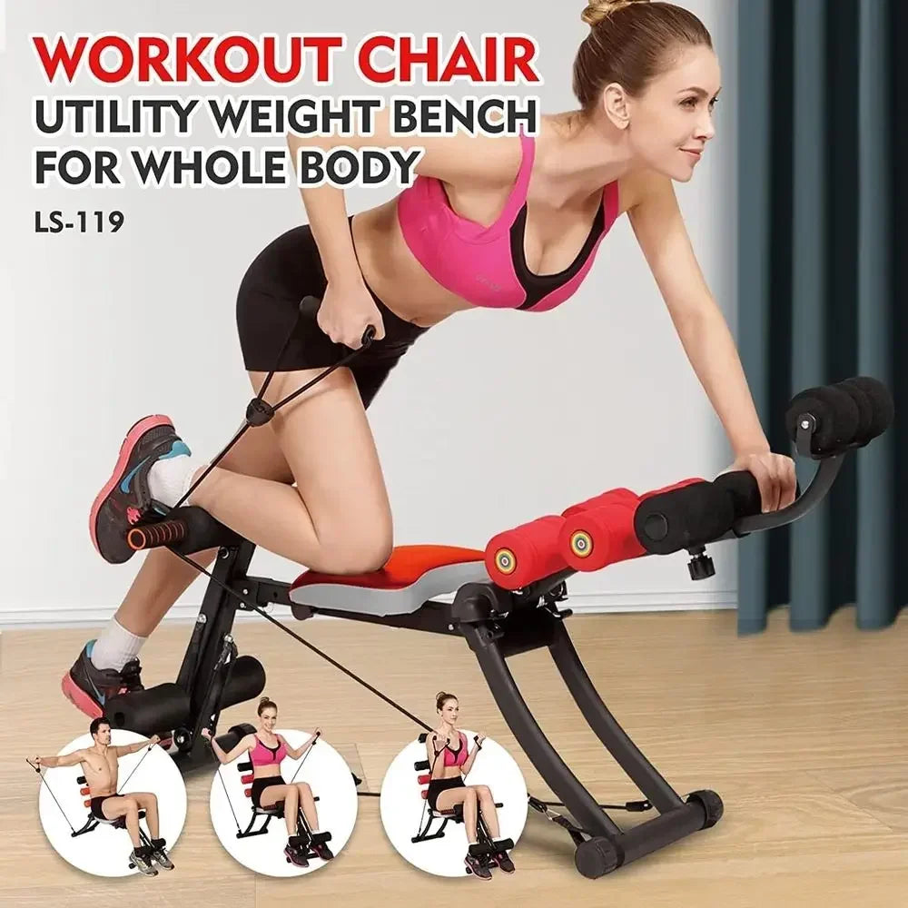 Adjustable Core And Abdominal Exercise Machine With 22 Workout Programs