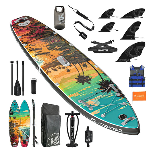 Inflatable Pulp Boards N01B 11'6 Inch Standing Paddleboard for Lakes and Rivers