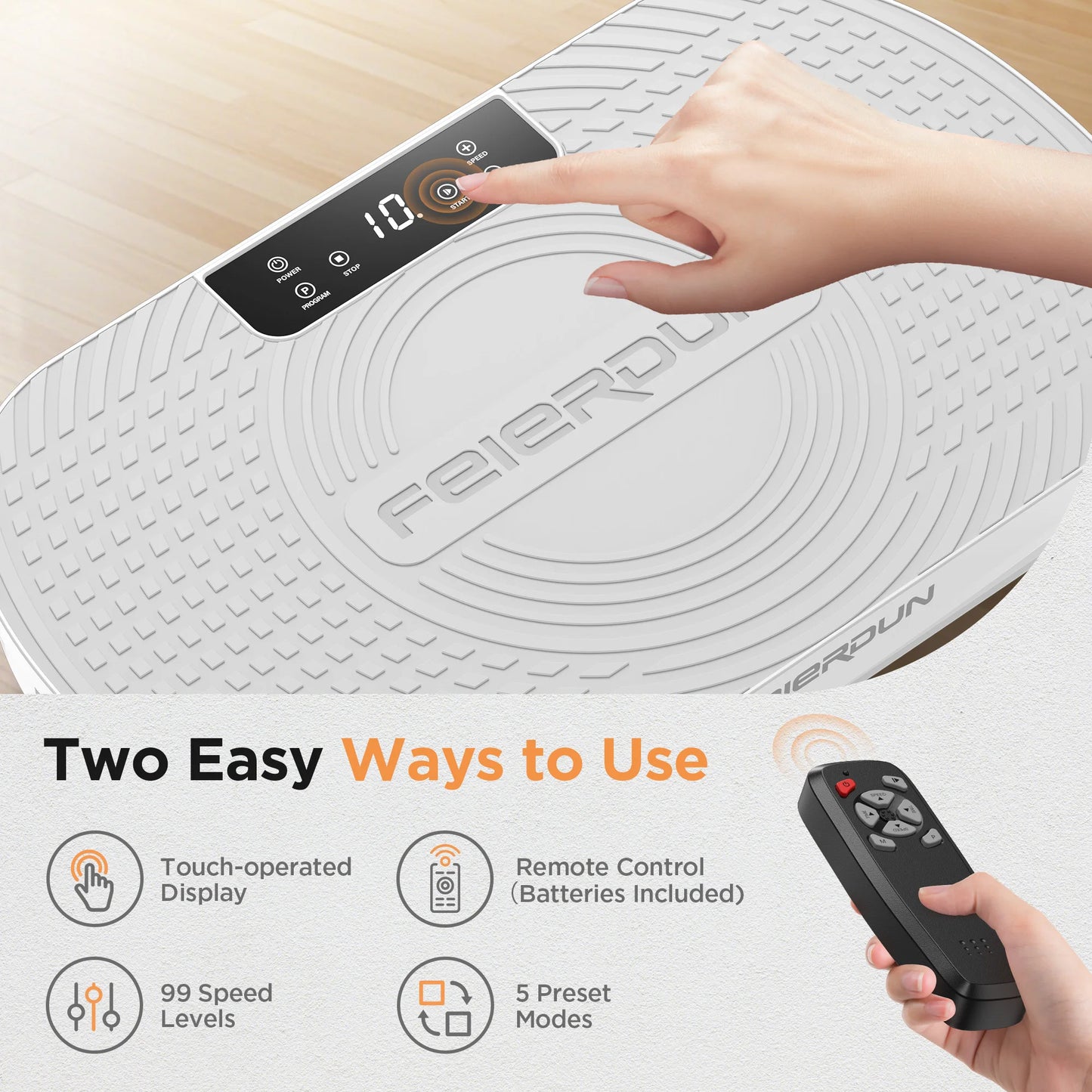 Feierdun Vibration Plate Exercise Machine For Weight Loss Toning