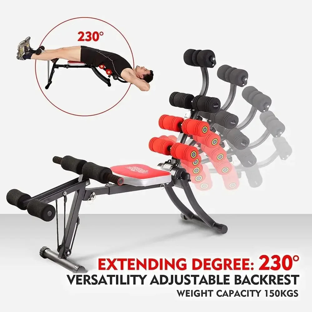 Adjustable Core And Abdominal Exercise Machine With 22 Workout Programs